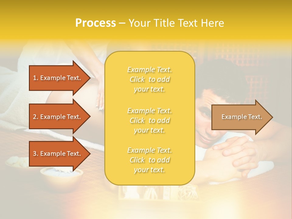 A Man Getting A Back Massage At A Spa PowerPoint Template