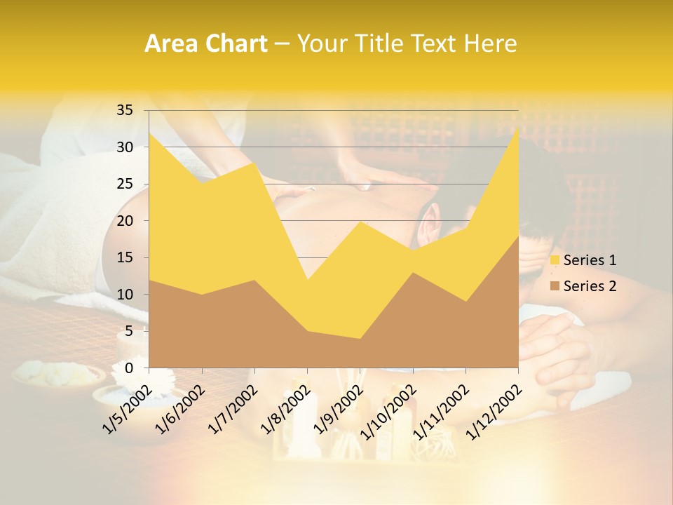 A Man Getting A Back Massage At A Spa PowerPoint Template
