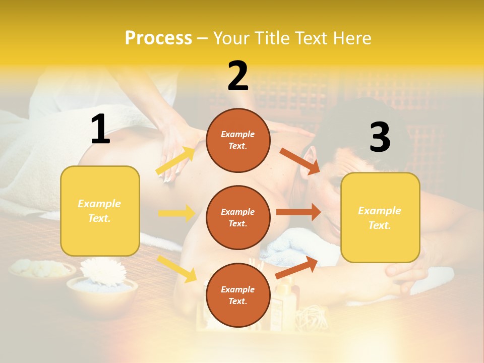 A Man Getting A Back Massage At A Spa PowerPoint Template