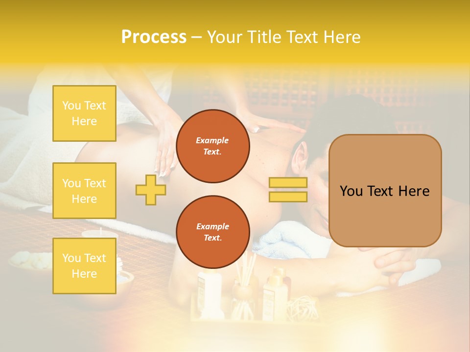 A Man Getting A Back Massage At A Spa PowerPoint Template