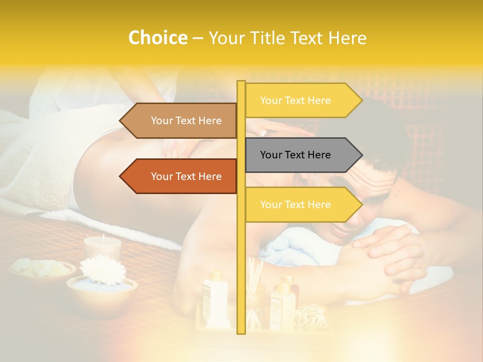 A Man Getting A Back Massage At A Spa PowerPoint Template
