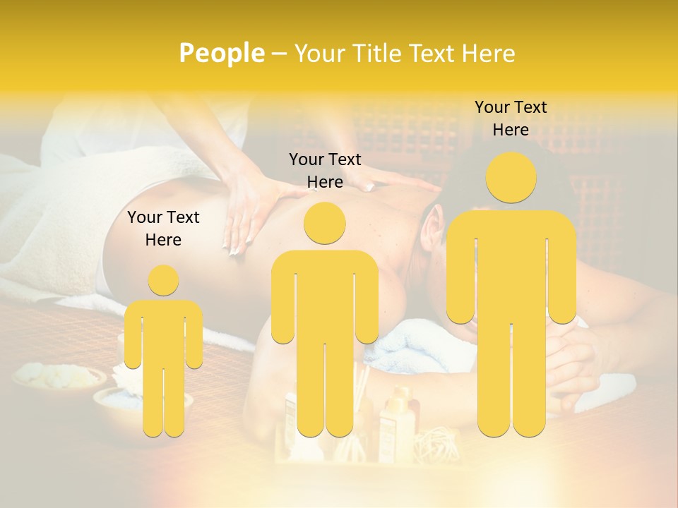 A Man Getting A Back Massage At A Spa PowerPoint Template