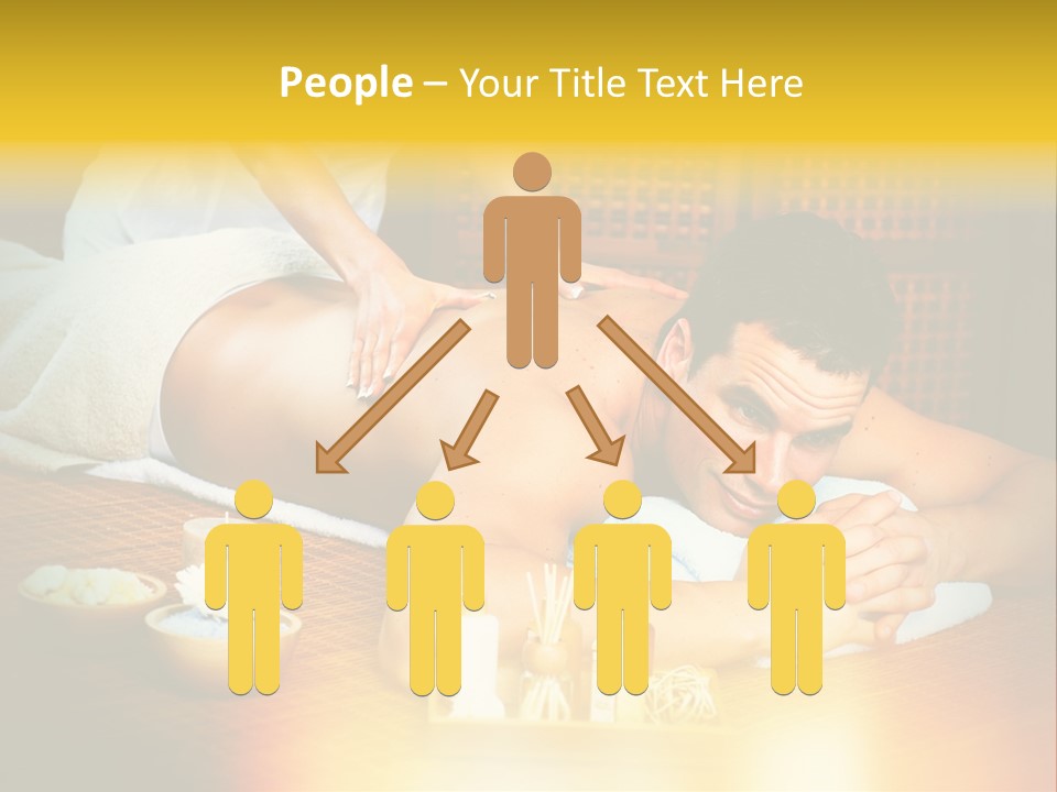 A Man Getting A Back Massage At A Spa PowerPoint Template