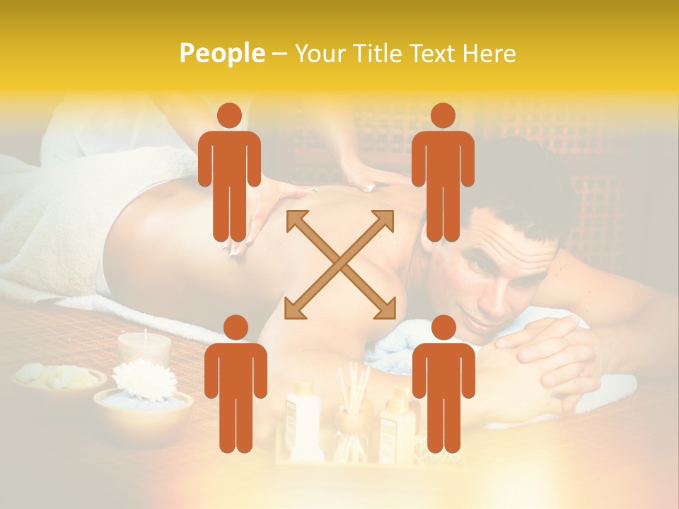 A Man Getting A Back Massage At A Spa PowerPoint Template