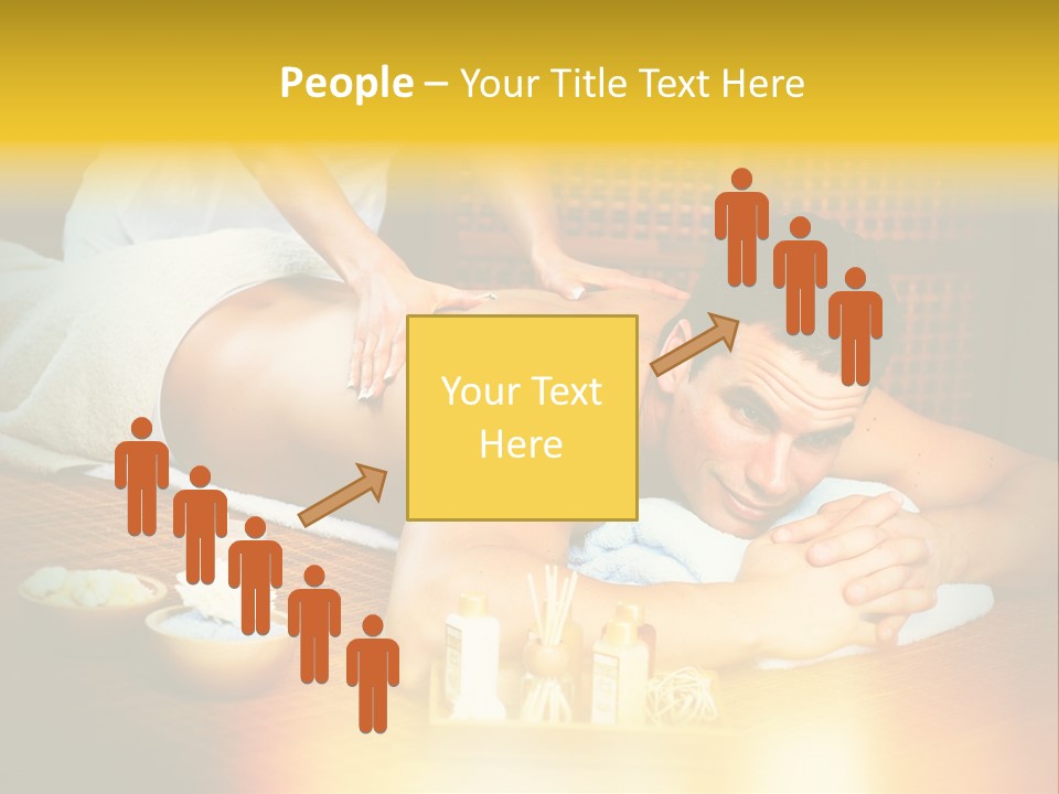 A Man Getting A Back Massage At A Spa PowerPoint Template