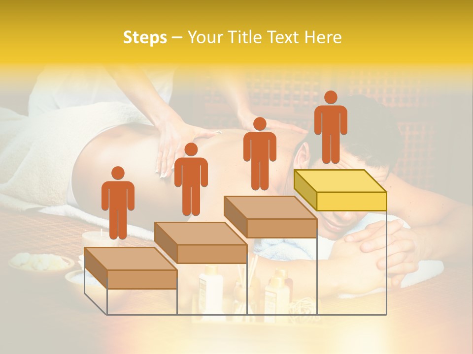 A Man Getting A Back Massage At A Spa PowerPoint Template