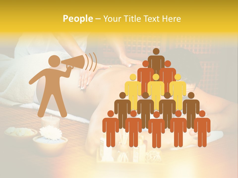 A Man Getting A Back Massage At A Spa PowerPoint Template