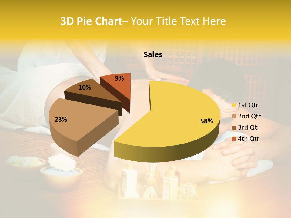 A Man Getting A Back Massage At A Spa PowerPoint Template