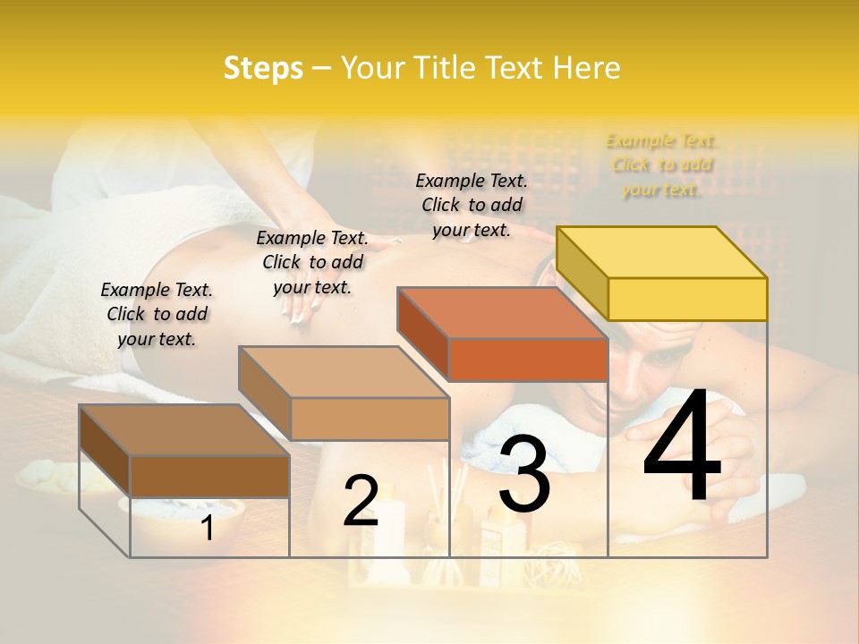 A Man Getting A Back Massage At A Spa PowerPoint Template