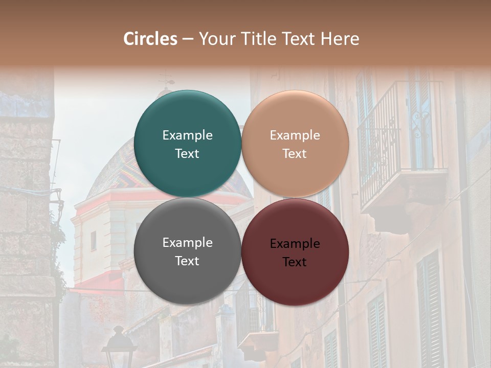 A Building With A Dome In The Middle Of It PowerPoint Template