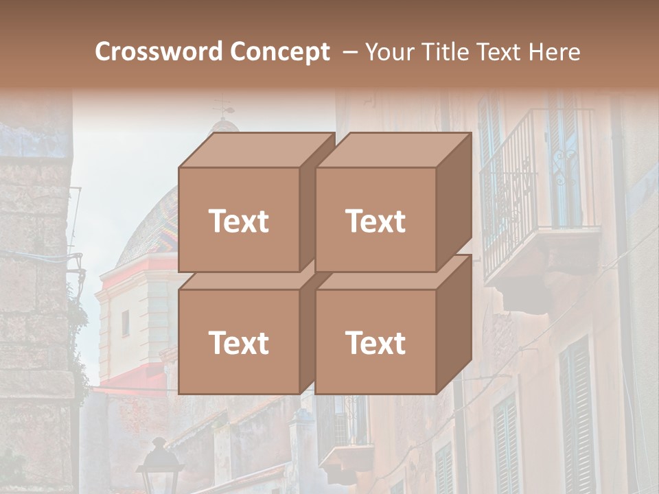 A Building With A Dome In The Middle Of It PowerPoint Template