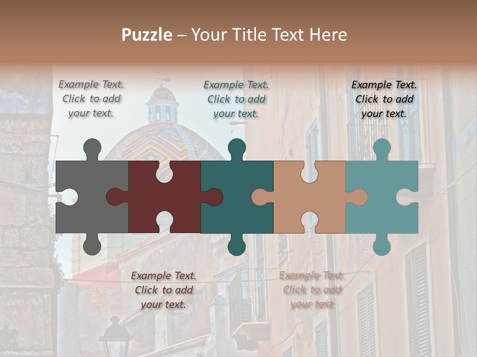 A Building With A Dome In The Middle Of It PowerPoint Template