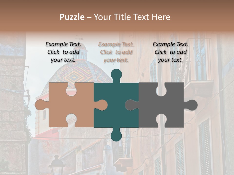 A Building With A Dome In The Middle Of It PowerPoint Template