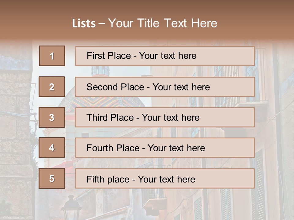 A Building With A Dome In The Middle Of It PowerPoint Template