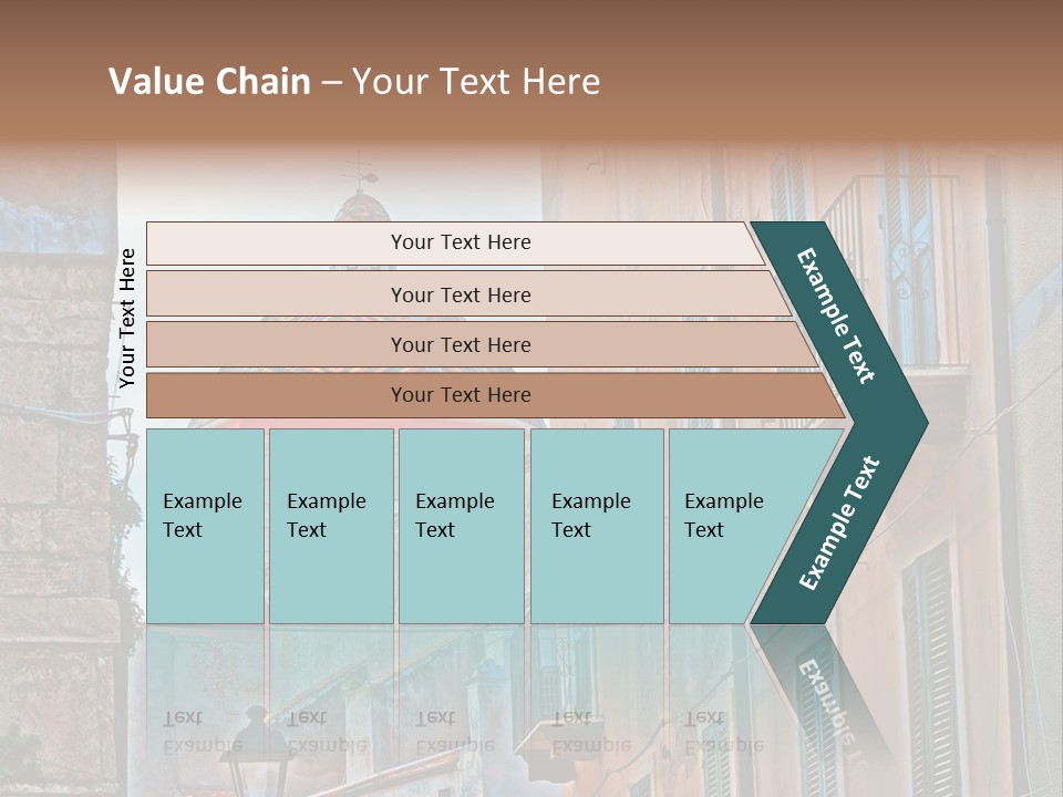 A Building With A Dome In The Middle Of It PowerPoint Template