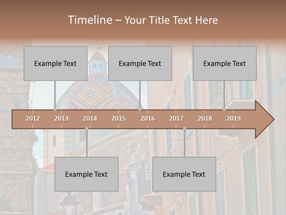 A Building With A Dome In The Middle Of It PowerPoint Template