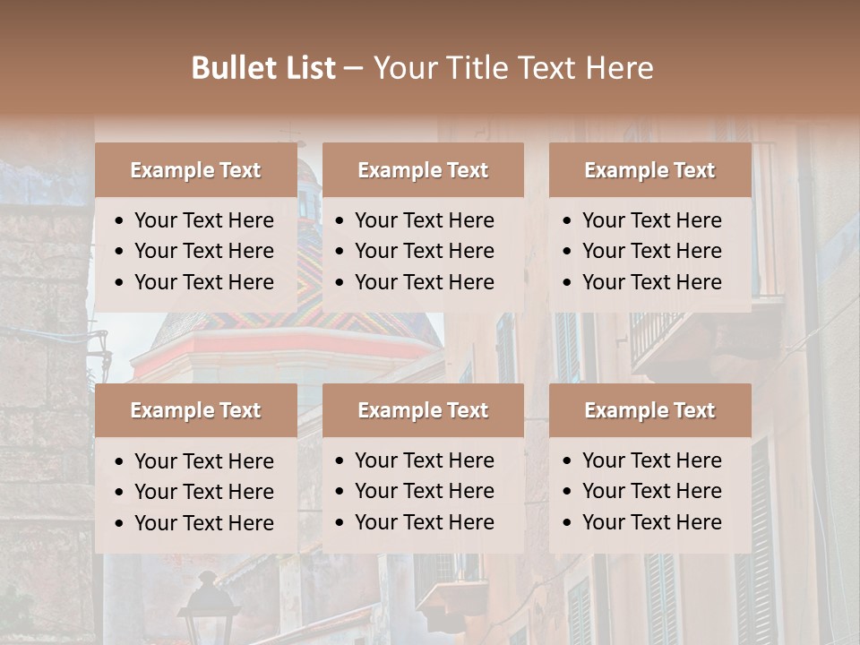 A Building With A Dome In The Middle Of It PowerPoint Template