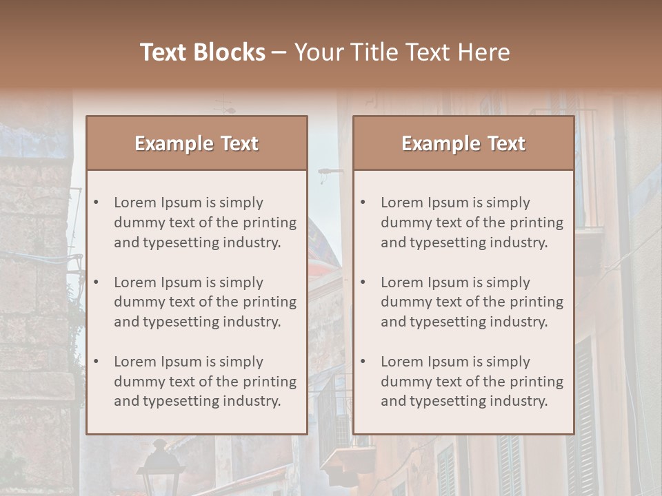 A Building With A Dome In The Middle Of It PowerPoint Template