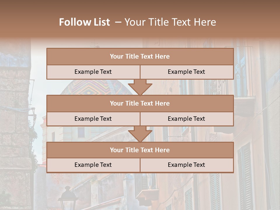 A Building With A Dome In The Middle Of It PowerPoint Template