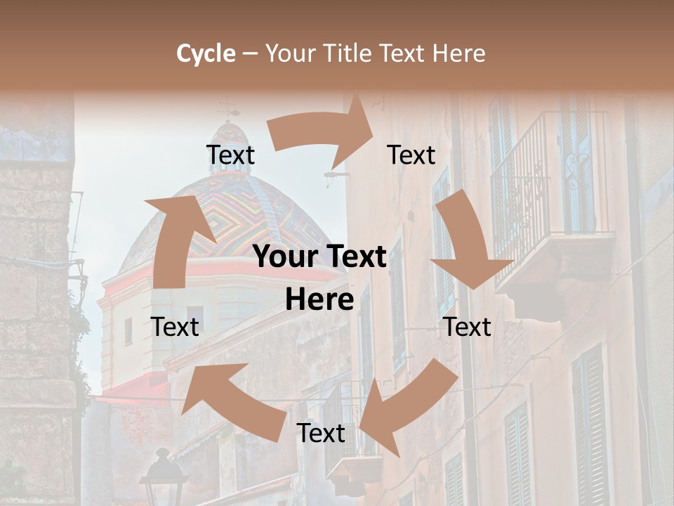 A Building With A Dome In The Middle Of It PowerPoint Template