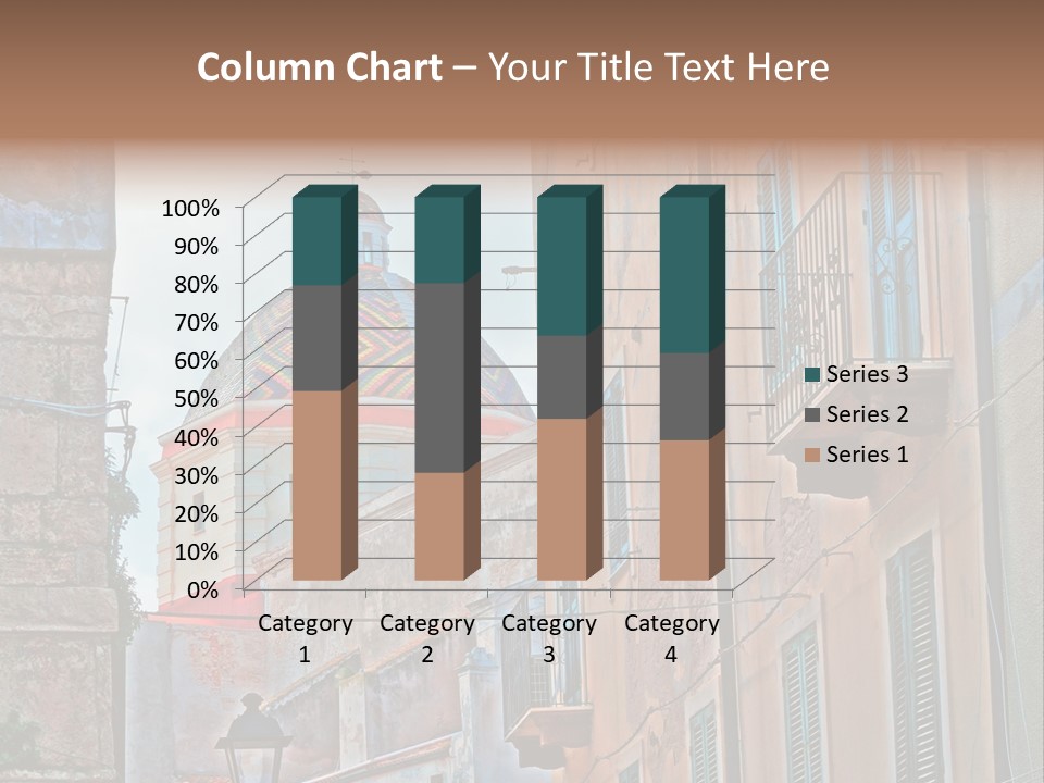 A Building With A Dome In The Middle Of It PowerPoint Template