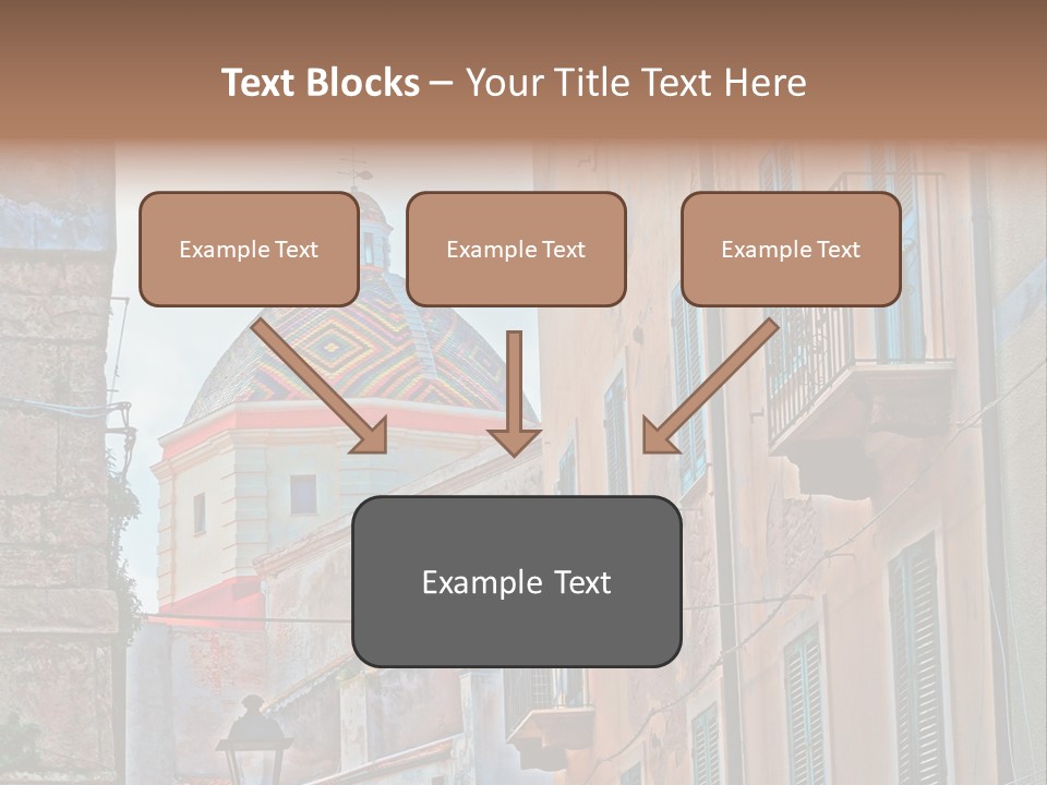 A Building With A Dome In The Middle Of It PowerPoint Template
