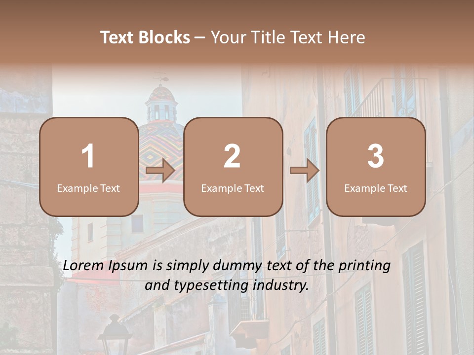 A Building With A Dome In The Middle Of It PowerPoint Template