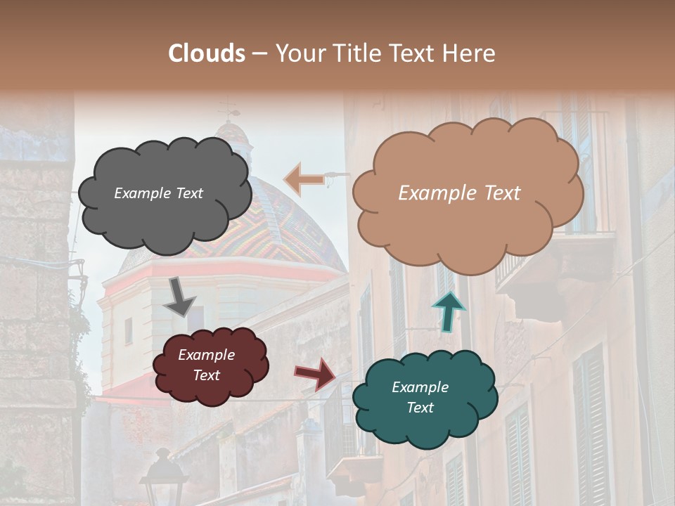 A Building With A Dome In The Middle Of It PowerPoint Template