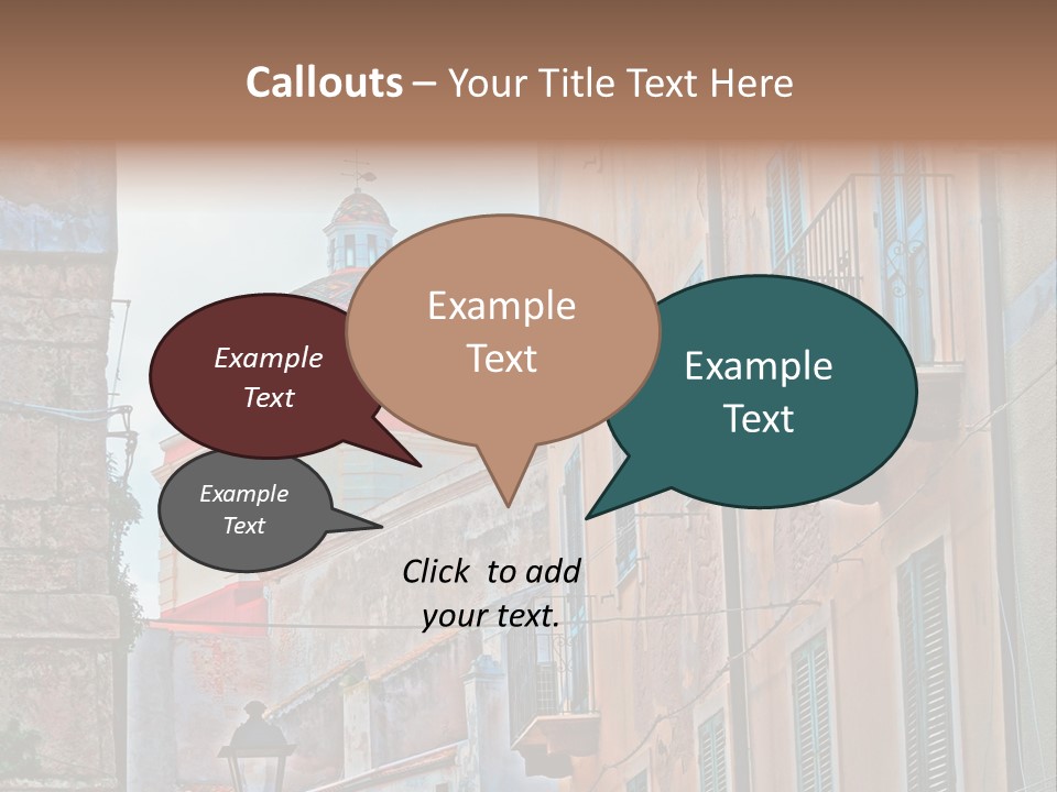 A Building With A Dome In The Middle Of It PowerPoint Template