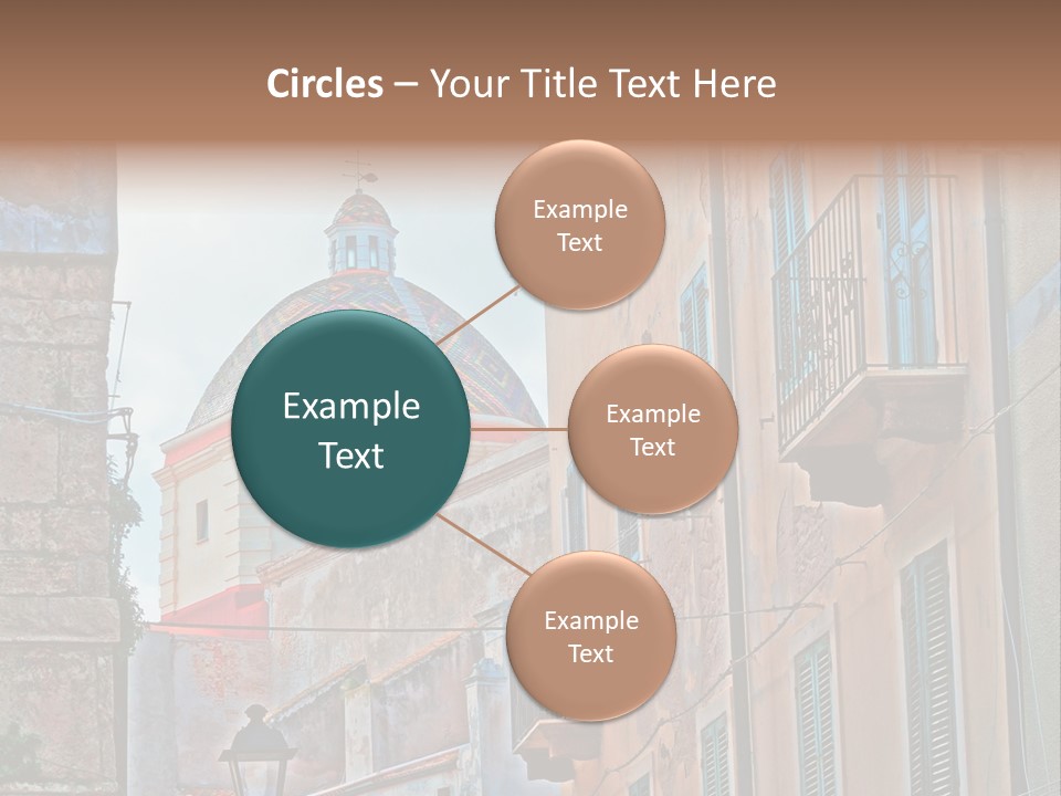A Building With A Dome In The Middle Of It PowerPoint Template