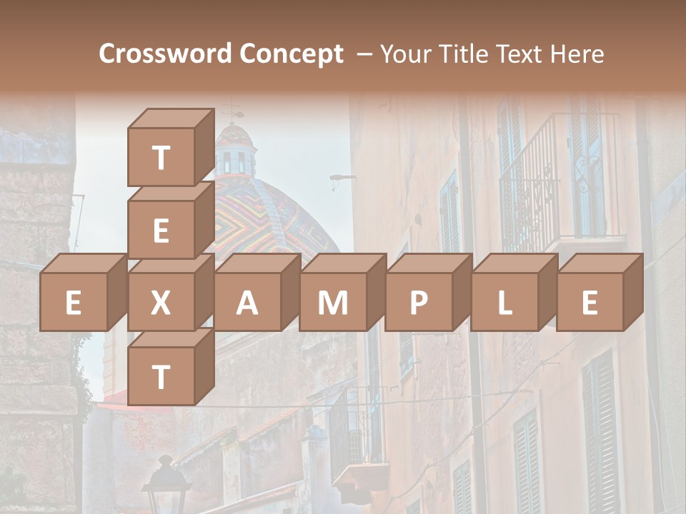 A Building With A Dome In The Middle Of It PowerPoint Template