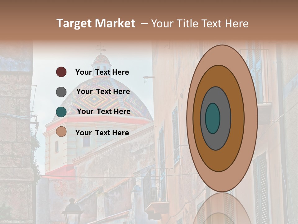 A Building With A Dome In The Middle Of It PowerPoint Template