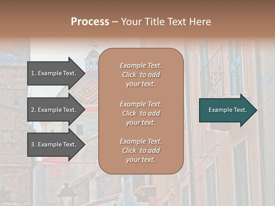 A Building With A Dome In The Middle Of It PowerPoint Template