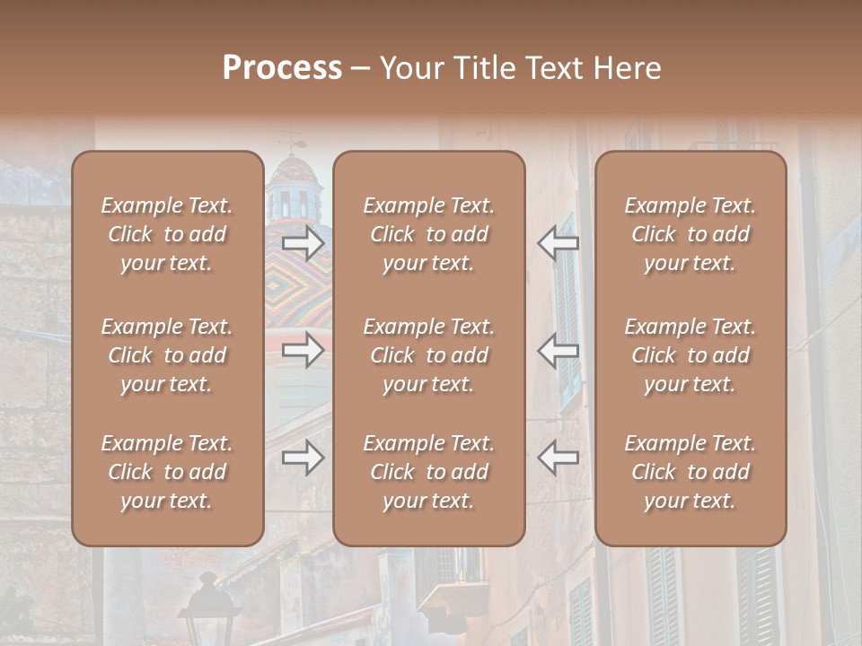 A Building With A Dome In The Middle Of It PowerPoint Template
