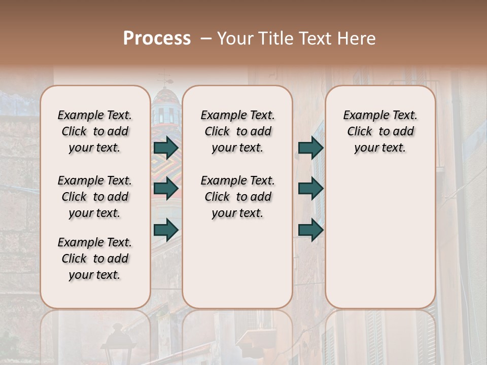 A Building With A Dome In The Middle Of It PowerPoint Template