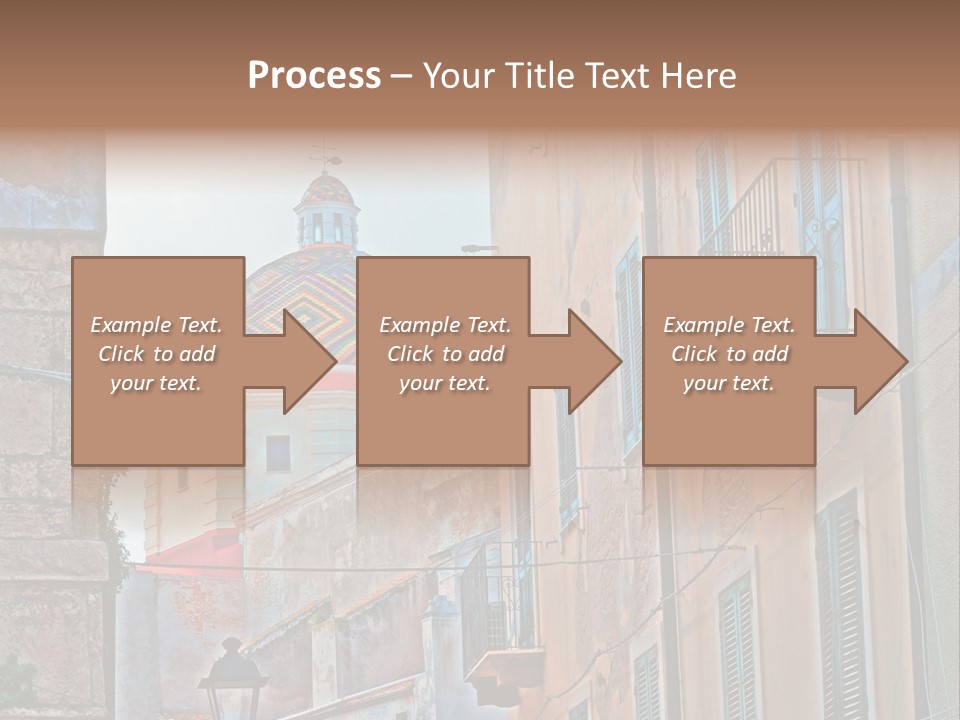 A Building With A Dome In The Middle Of It PowerPoint Template