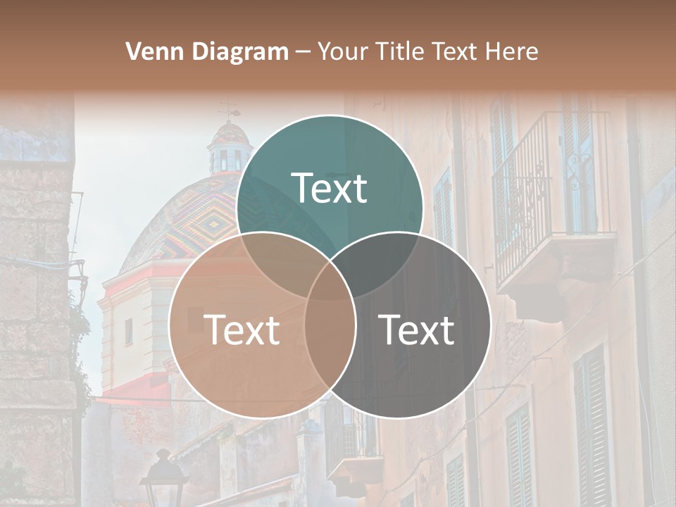 A Building With A Dome In The Middle Of It PowerPoint Template