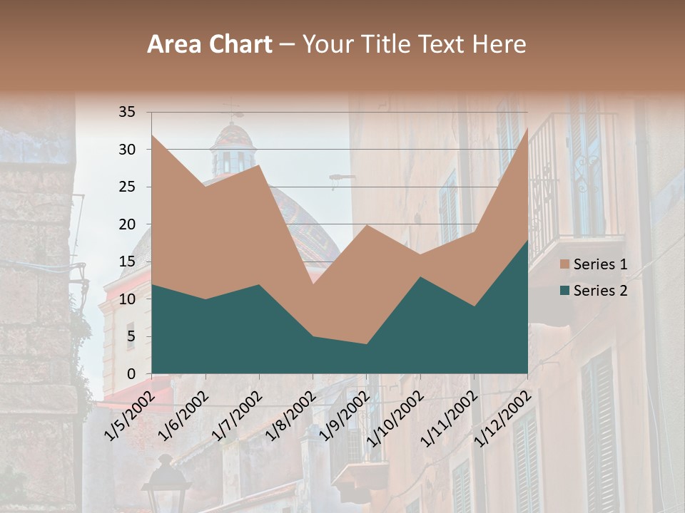 A Building With A Dome In The Middle Of It PowerPoint Template