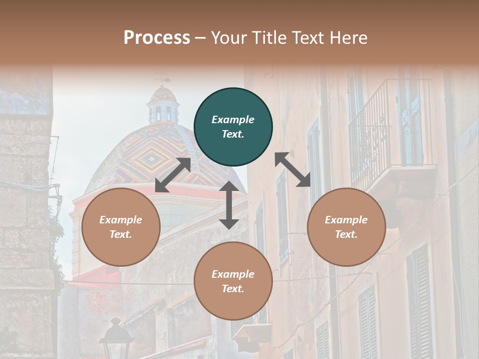 A Building With A Dome In The Middle Of It PowerPoint Template