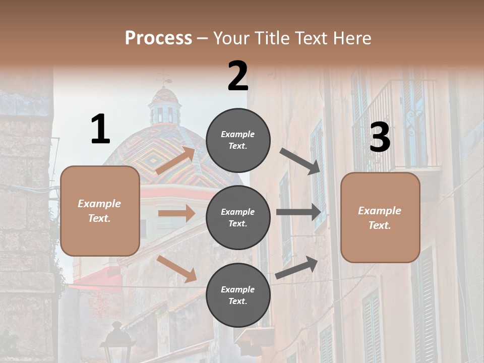 A Building With A Dome In The Middle Of It PowerPoint Template