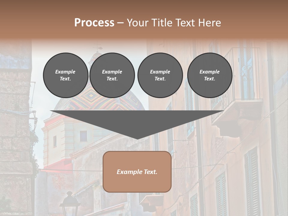 A Building With A Dome In The Middle Of It PowerPoint Template