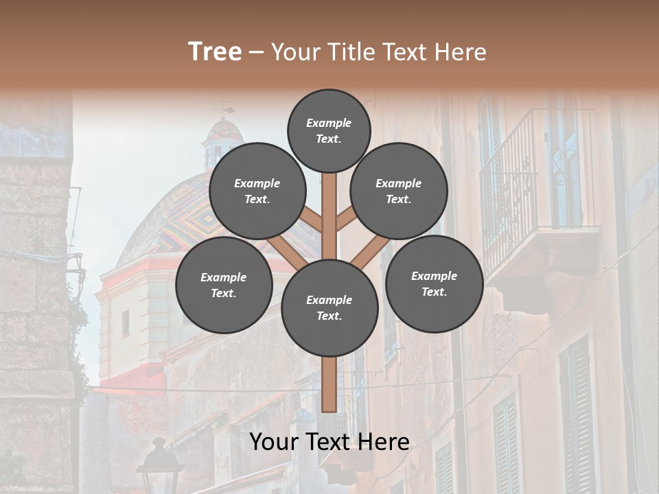 A Building With A Dome In The Middle Of It PowerPoint Template