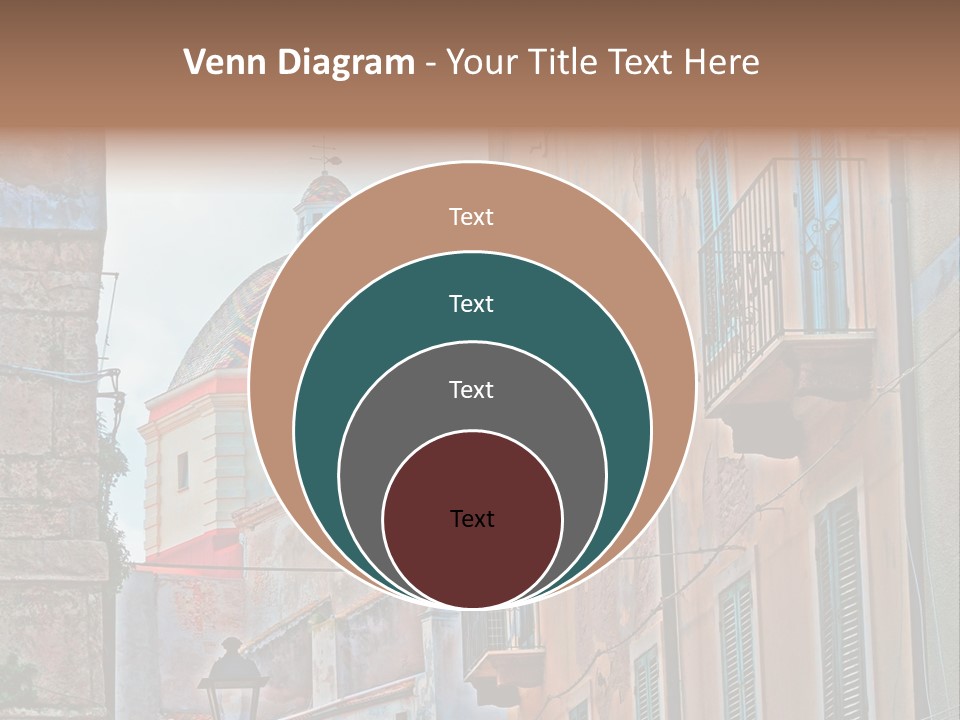 A Building With A Dome In The Middle Of It PowerPoint Template