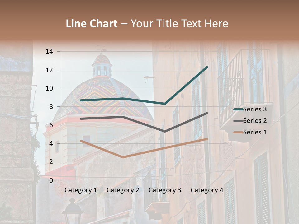 A Building With A Dome In The Middle Of It PowerPoint Template