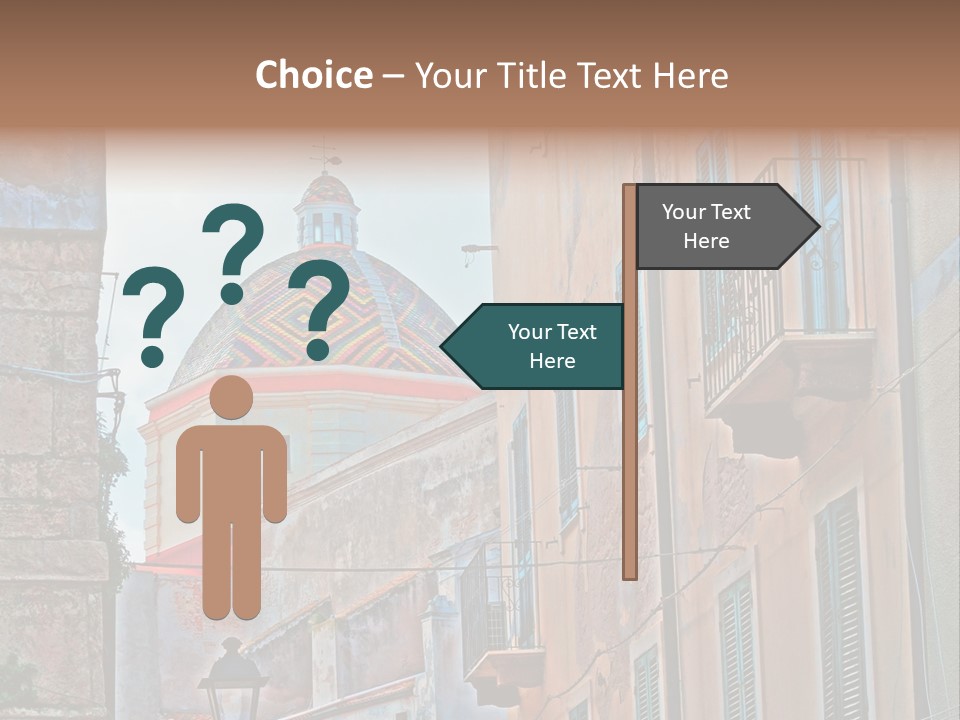 A Building With A Dome In The Middle Of It PowerPoint Template