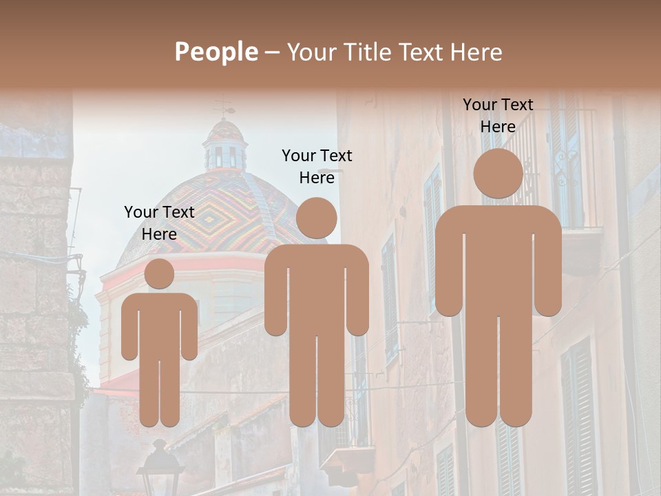 A Building With A Dome In The Middle Of It PowerPoint Template