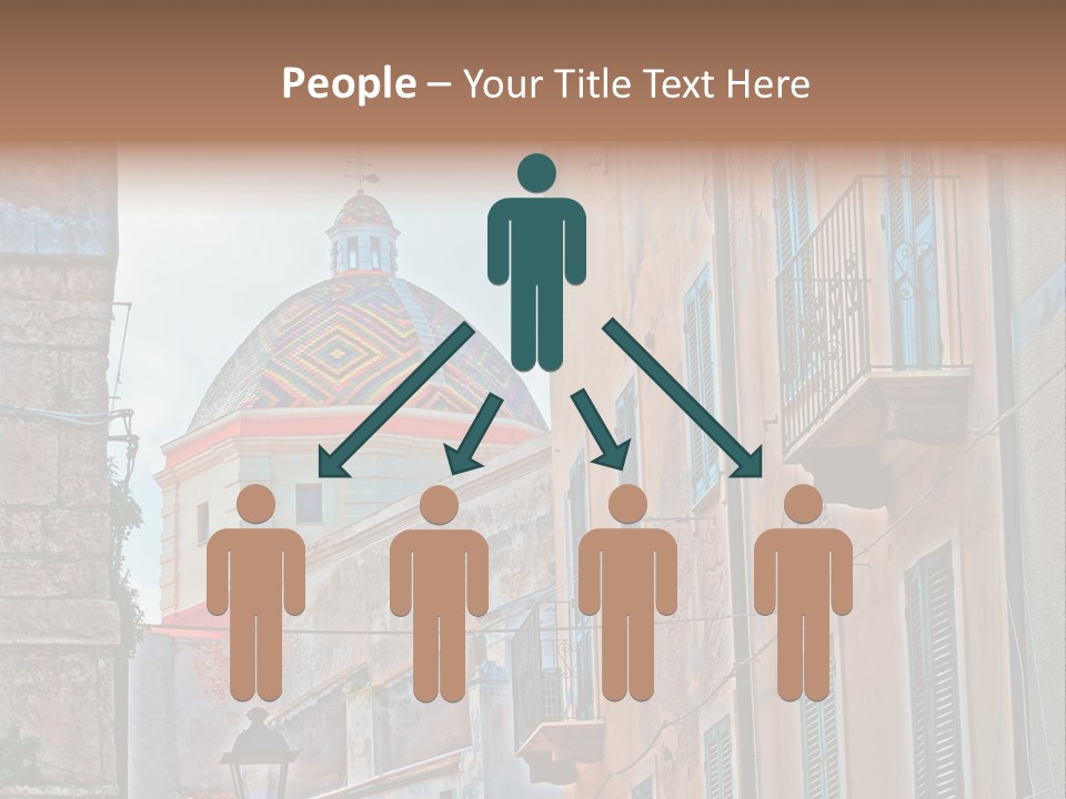 A Building With A Dome In The Middle Of It PowerPoint Template