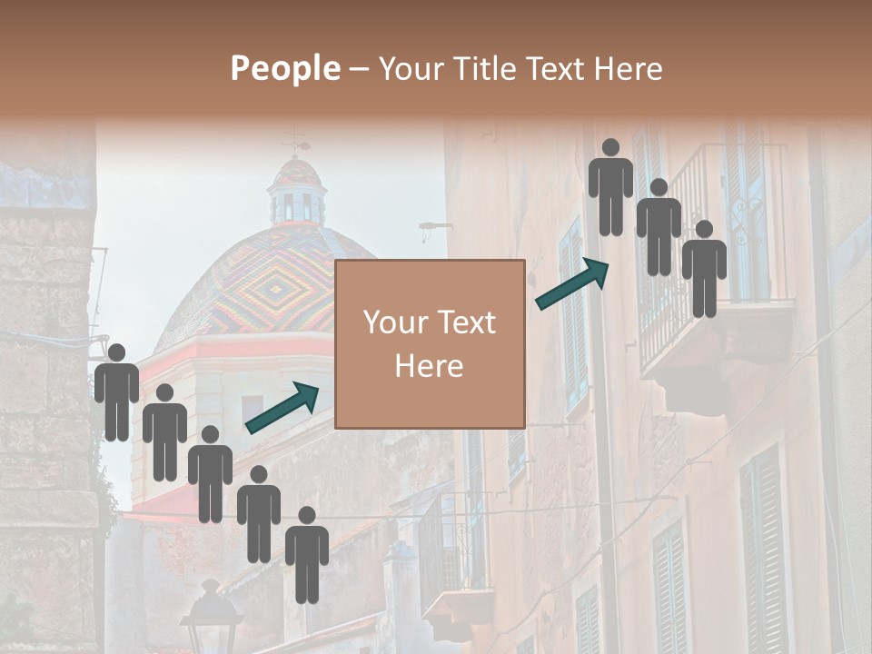 A Building With A Dome In The Middle Of It PowerPoint Template