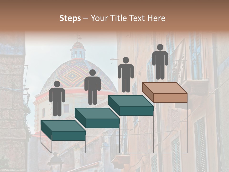 A Building With A Dome In The Middle Of It PowerPoint Template