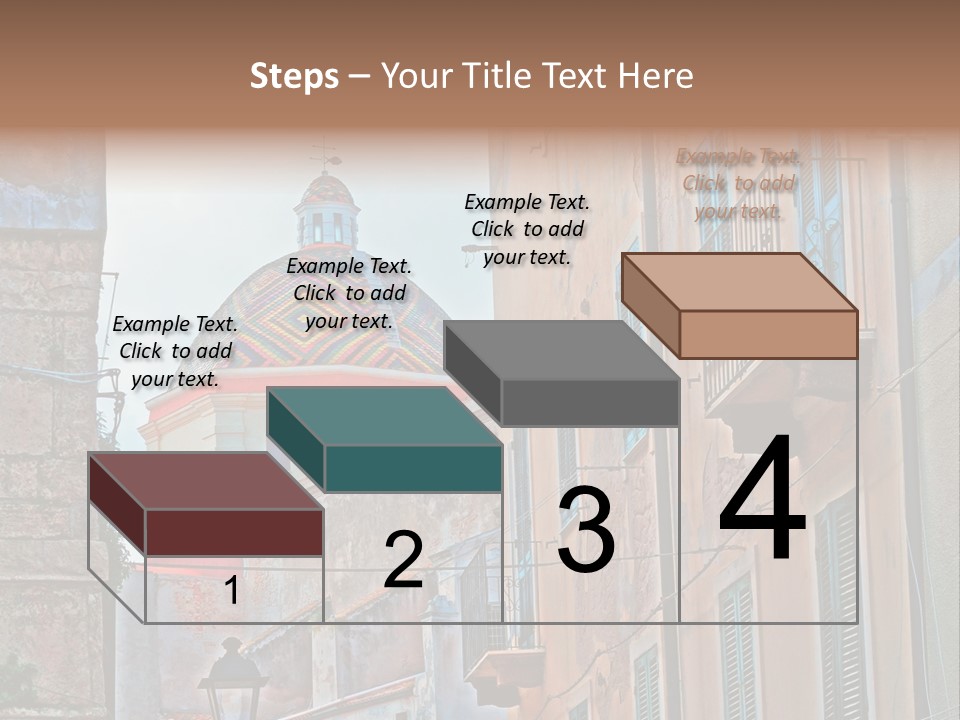 A Building With A Dome In The Middle Of It PowerPoint Template